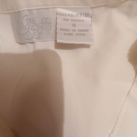 CREAM AND NAVY SOFT PAJAMAS  BY GO SOFTLY SIZE SMALL - Picture 11 of 12